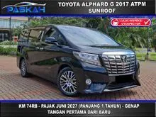 2017 Toyota Alphard 2.5 G MPV, KM 74K, HITAM, Ganjil,