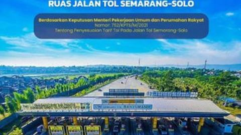 Siap-siap! Tarif Tol Semarang-Solo Segera Naik