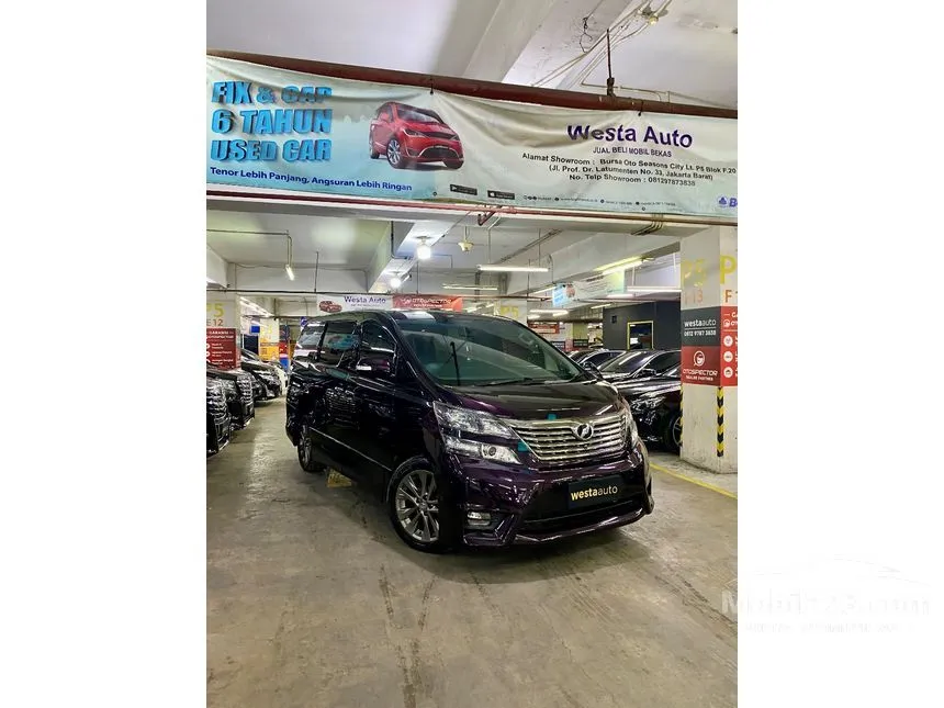 Jual Mobil Toyota Vellfire 2010 Z 2.4 di DKI Jakarta Automatic MPV Ungu Rp 185.000.000