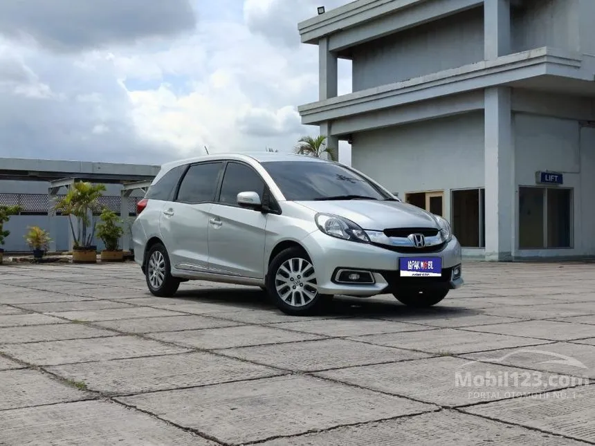 Jual Mobil Honda Mobilio 2014 E Prestige 1.5 di DKI Jakarta Automatic MPV Silver Rp 115.000.000
