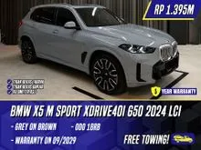 2024 BMW X5 3.0 xDrive40i M Sport SUV Grey on Brown Abu-abu Abu X 5 xDrive LCI G50