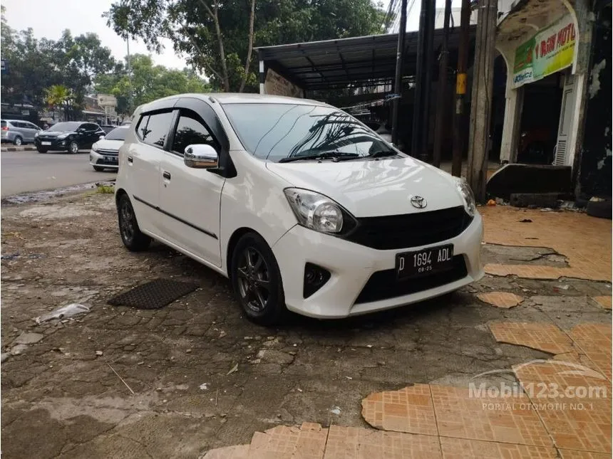 Jual Mobil Toyota Agya 2015 G 1.0 di Jawa Barat Manual Hatchback Putih Rp 85.000.000