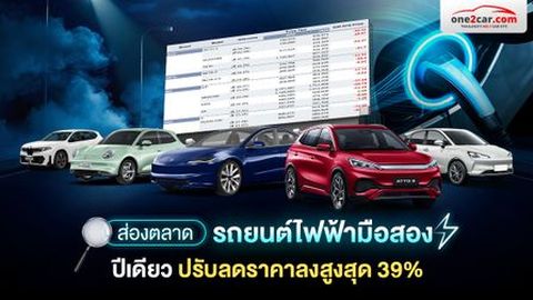 ส่องตลาดรถยนต์ไฟฟ้ามือสอง ปีเดียว! ปรับลดราคาลงสูงสุด 39%