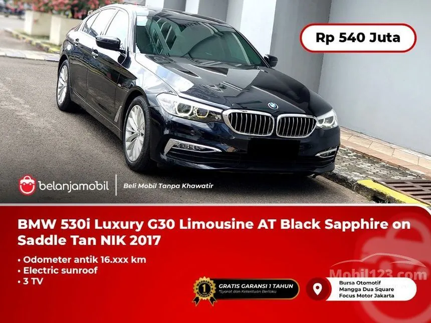 Jual Mobil BMW 530i 2017 Luxury 2.0 di DKI Jakarta Automatic Sedan Hitam Rp 540.000.000