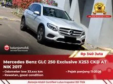 2017 Mercedes-Benz GLC250 2.0 Exclusive 4MATIC SUV 2017 2018 [ GARANSI 5TH ]