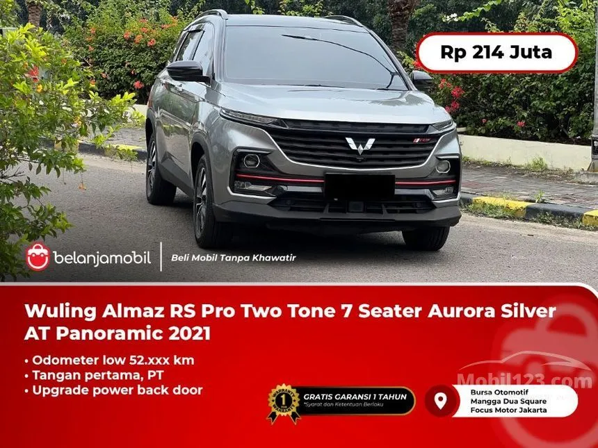 Jual Mobil Wuling Almaz 2021 RS Pro 1.5 di DKI Jakarta Automatic SUV Hitam Rp 214.000.000