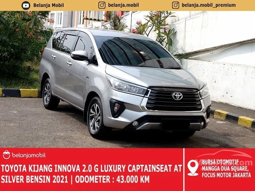 Jual Mobil Toyota Kijang Innova 2021 G Luxury 2.0 di Banten Automatic MPV Silver Rp 299.000.000
