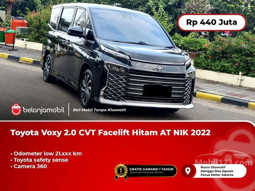 Jual Mobil Toyota Voxy 2022 (Premium Color) 2.0 di DKI Jakarta Automatic MPV Hitam Rp 440.000.000