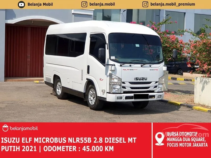 Jual Mobil Isuzu Elf 2021 NLR 55 B 2.8 di DKI Jakarta Manual Minibus Putih Rp 315.000.000