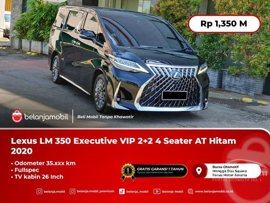 Jual Mobil Lexus LM 350 2020 4 Seater 3.5 di DKI Jakarta Automatic MPV Hitam Rp 1.350.000.000
