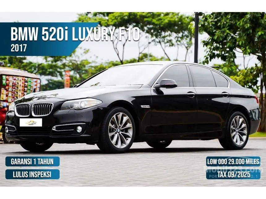 Jual Mobil BMW 520i 2016 Luxury 2.0 di Banten Automatic Sedan Hitam Rp 309.000.000