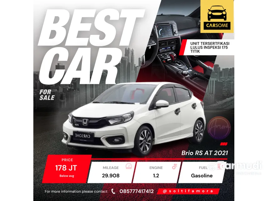 2021 Honda Brio RS Hatchback