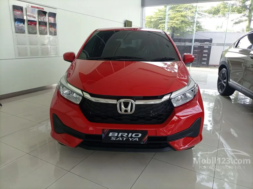 Jual Mobil Honda Brio 2024 E Satya 1.2 di Banten Automatic Hatchback Merah Rp 182.000.000