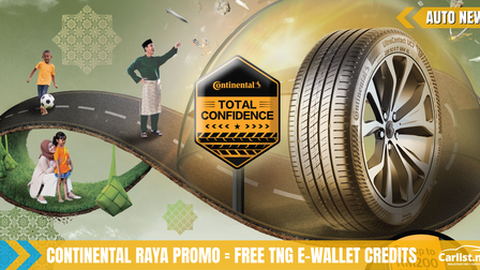 Free TNG e-Wallet credits when you buy Continental tyres - until 30 June 2023