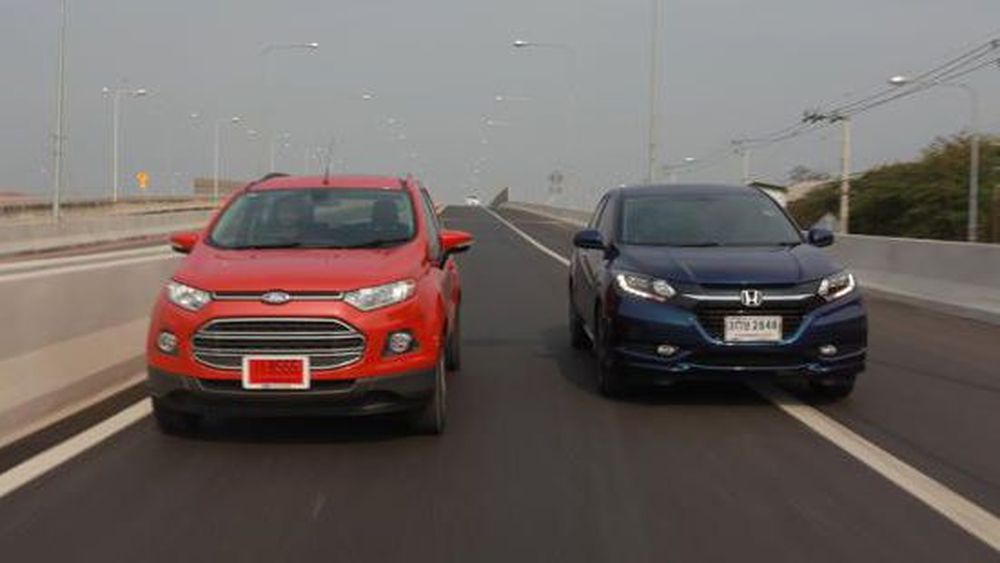 วีดีโอทีเซอร์ทดสอบขับ Ford Ecosport VS. Honda HRV ข่าวในวงการรถยนต์