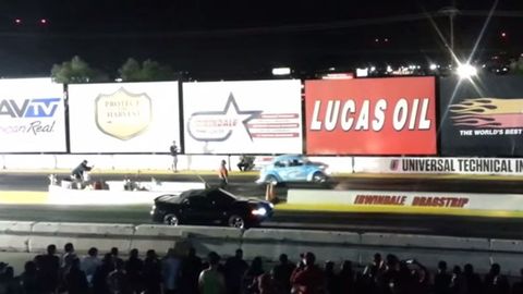 VIDEO: Watch A Volkswagen Beetle Demolish A Ford Mustang In A Drag Race
