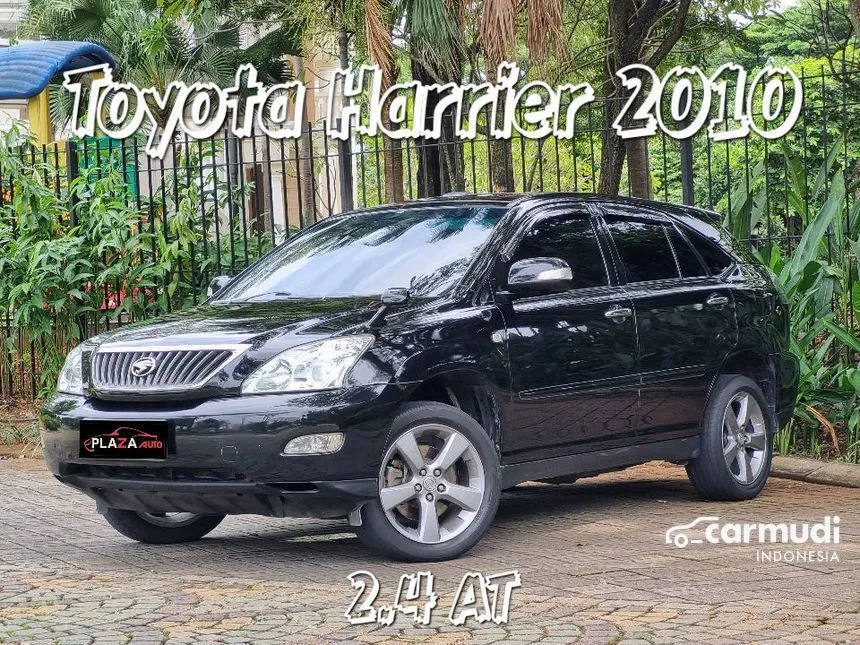 Jual Mobil Toyota Harrier 2010 240G 2.4 di Banten Automatic SUV Hitam Rp 158.000.000