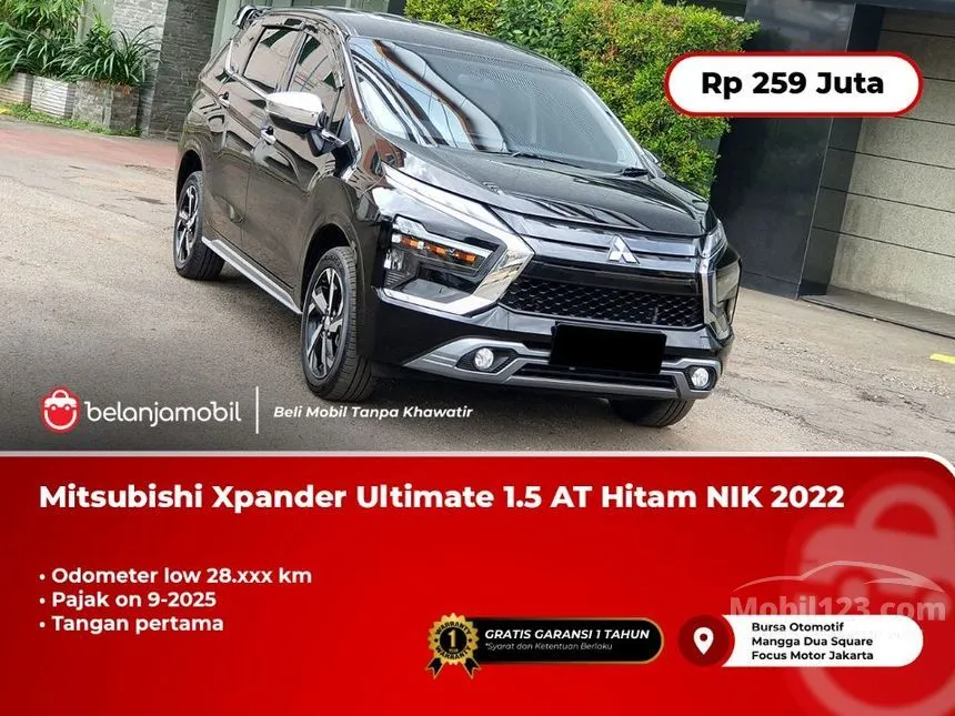 Jual Mobil Mitsubishi Xpander 2022 Ultimate 1.5 di DKI Jakarta Automatic MPV Hitam Rp 259.000.000