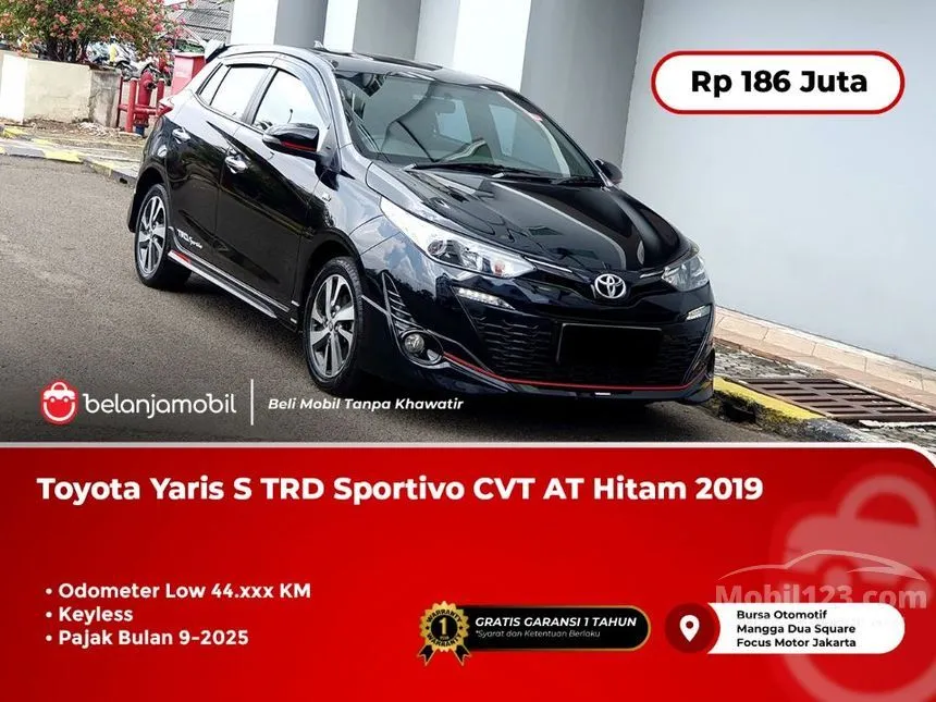 Jual Mobil Toyota Yaris 2019 TRD Sportivo 1.5 di DKI Jakarta Automatic Hatchback Hitam Rp 186.000.000