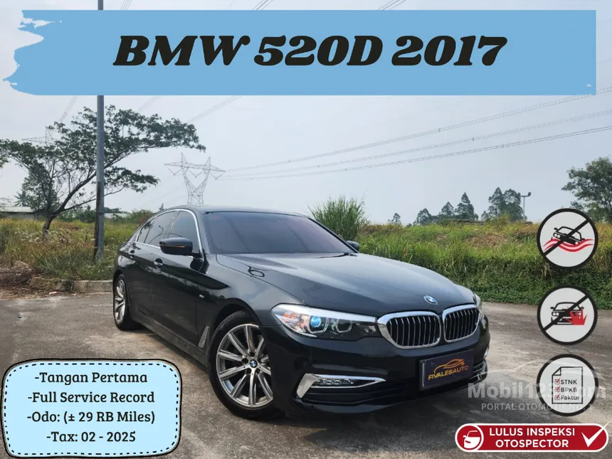 Jual Mobil BMW 520d 2017 Luxury 2.0 di DKI Jakarta Automatic Sedan Hitam Rp 478.000.000