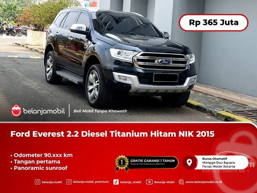 Jual Mobil Ford Everest 2015 Titanium 2.2 di DKI Jakarta Automatic SUV Hitam Rp 365.000.000