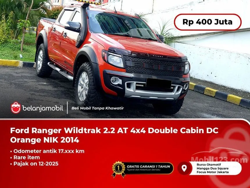 Jual Mobil Ford Ranger 2014 WildTrak Dual Cab 2.2 di Jawa Barat Automatic Pick