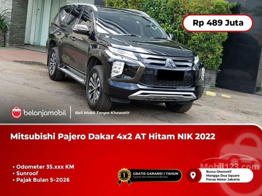 Jual Mobil Mitsubishi Pajero Sport 2022 Dakar 4x2 2.4 di DKI Jakarta Automatic SUV Hitam Rp 489.000.000