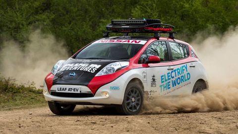 Video: Nissan Leaf Goes Rallying