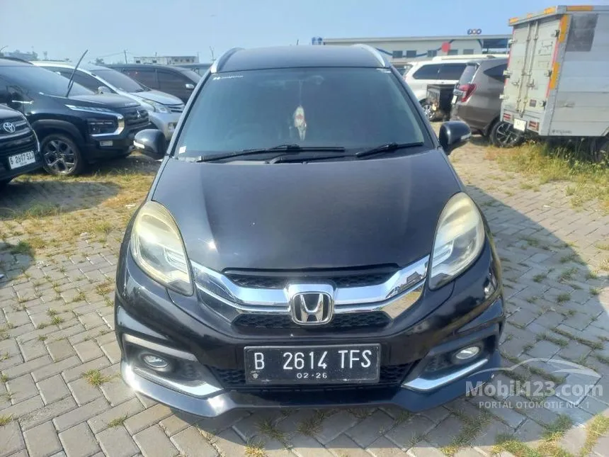 Jual Mobil Honda Mobilio 2015 RS 1.5 di DKI Jakarta Manual MPV Hitam Rp 109.000.000