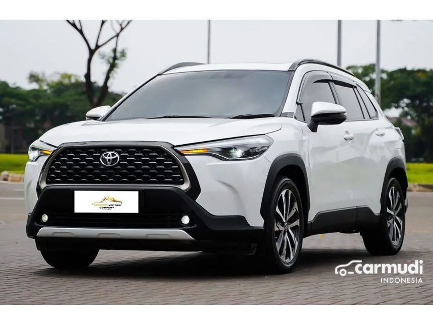 Jual Mobil Toyota Corolla Cross 2021 (Gasoline) 1.8 di Banten Automatic SUV Putih Rp 255.000.000
