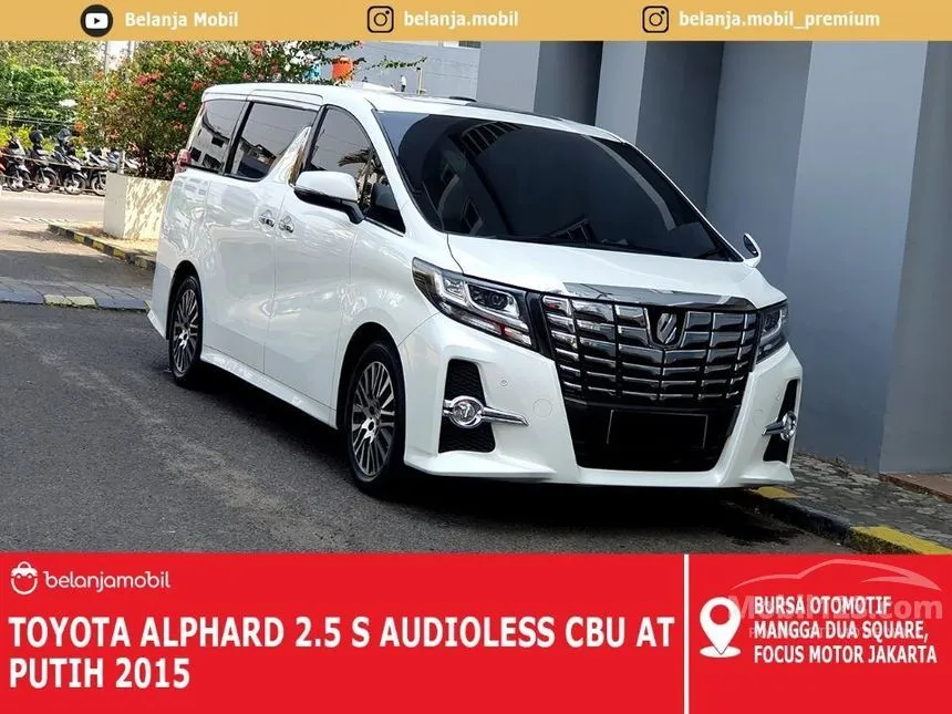 Jual Mobil Toyota Alphard 2015 S 2.5 di DKI Jakarta Automatic Van Wagon Hitam Rp 474.000.000