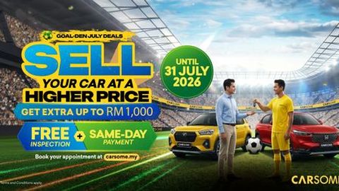 Sell your car with CARSOME and get up to RM 1,500 extra when you trade in