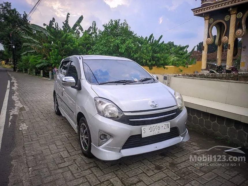 Jual Mobil Toyota Agya 2013 TRD S 1.0 di Jawa Timur Manual Hatchback Silver Rp 92.000.000
