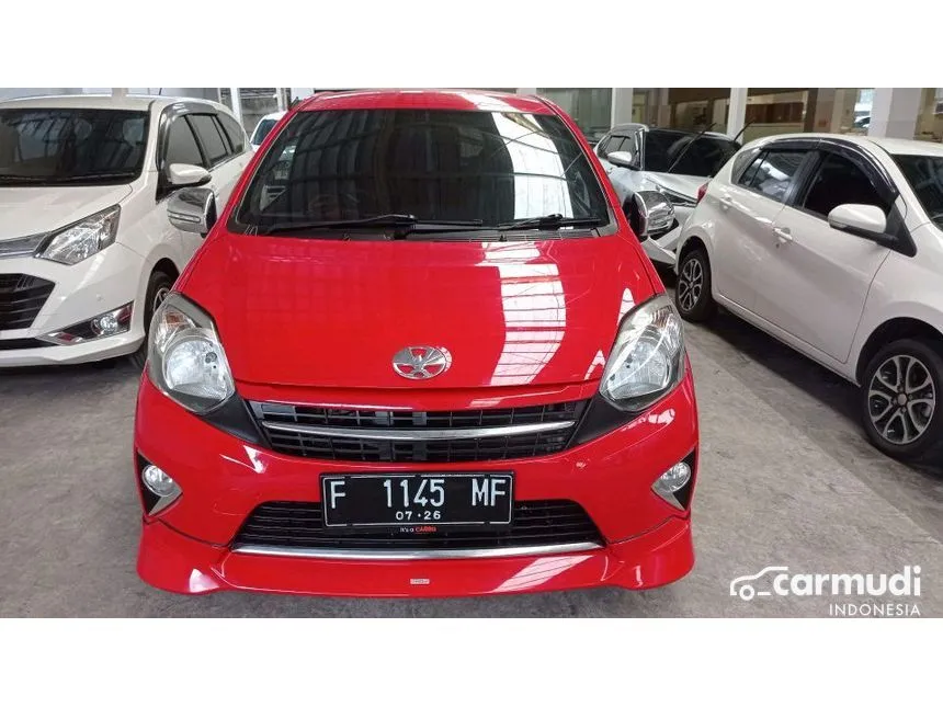Jual Mobil Toyota Agya 2015 TRD S 1.0 di Jawa Barat Automatic Hatchback Merah Rp 91.000.000