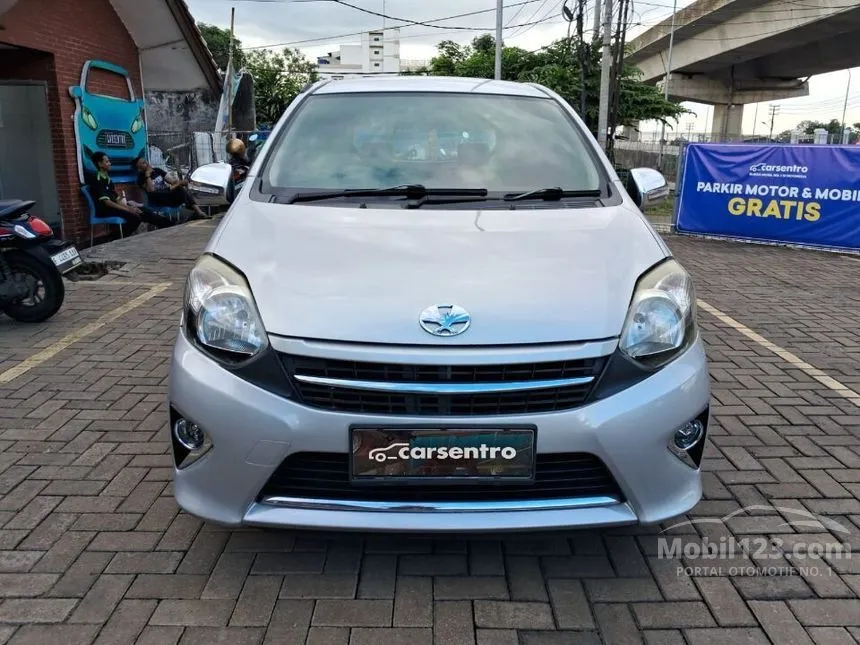Jual Mobil Toyota Agya 2014 G 1.0 di Jawa Barat Automatic Hatchback Silver Rp 95.000.000