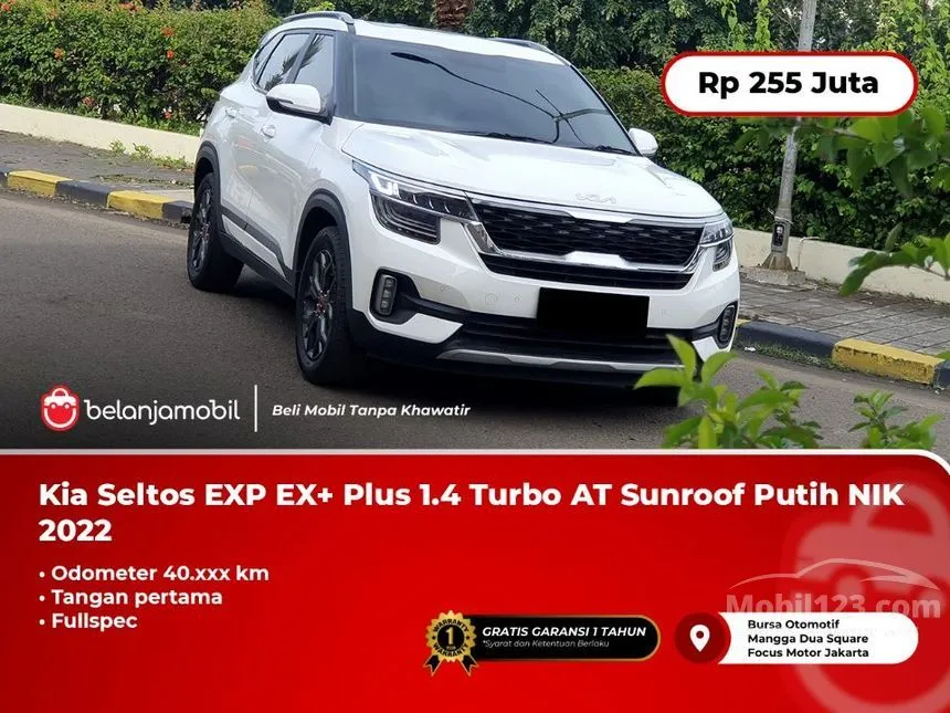 Jual Mobil KIA Seltos 2022 EX+ 1.4 di DKI Jakarta Automatic SUV Putih Rp 255.000.000