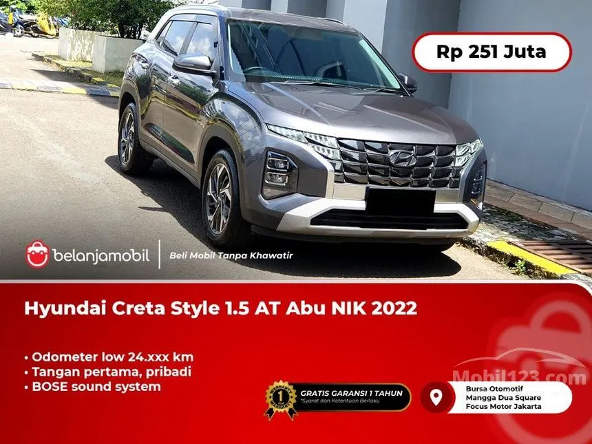 Jual Mobil Hyundai Creta 2022 Style 1.5 di DKI Jakarta Automatic SUV Abu