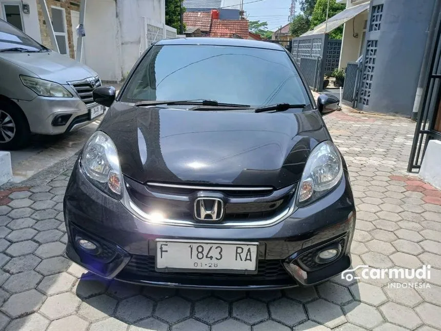 Jual Mobil Honda Brio 2017 Satya E 1.2 di Jawa Barat Automatic Hatchback Hitam Rp 123.000.000