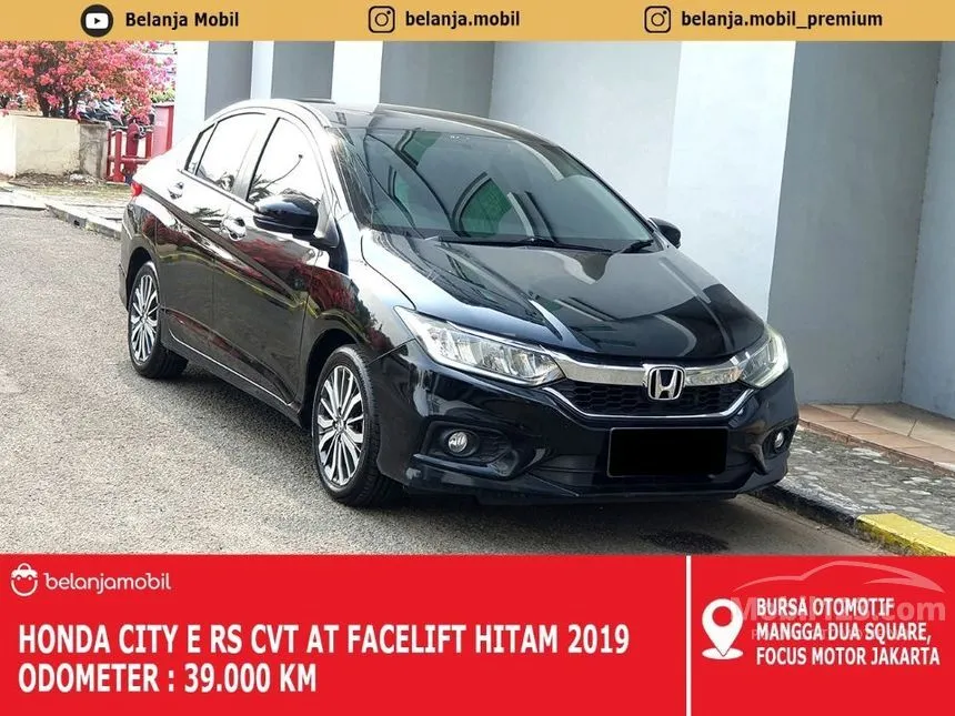 Jual Mobil Honda City 2019 E 1.5 di DKI Jakarta Automatic Sedan Hitam Rp 196.000.000