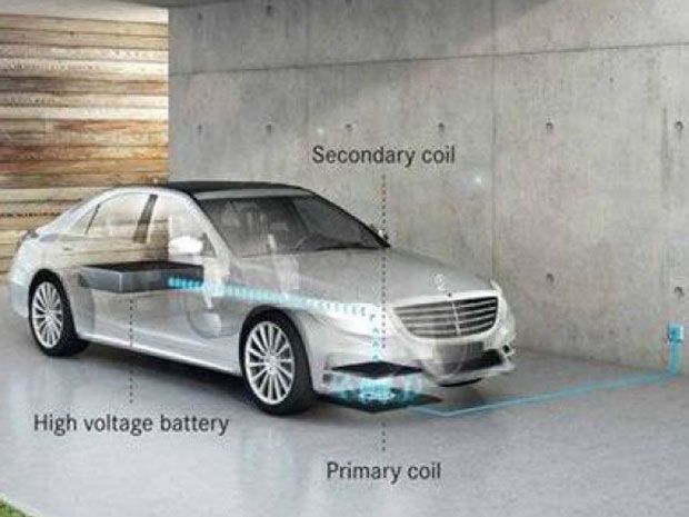 Mercedes Benz S550e plug-in hybrid 2017, Mobil Listrik Bercharger Wireless