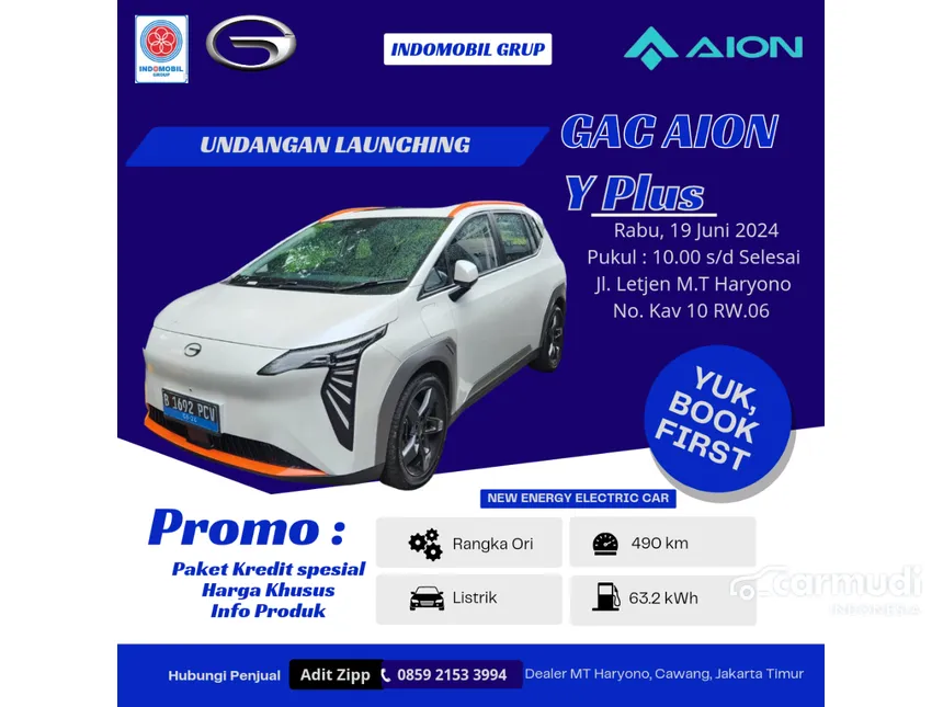 Jual Mobil GAC Aion Y Plus 2024 EV di DKI Jakarta Automatic Wagon Putih Rp 424.800.000
