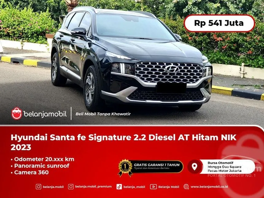 Jual Mobil Hyundai Santa Fe 2023 Signature 2.5 di DKI Jakarta Automatic SUV Hitam Rp 541.000.000