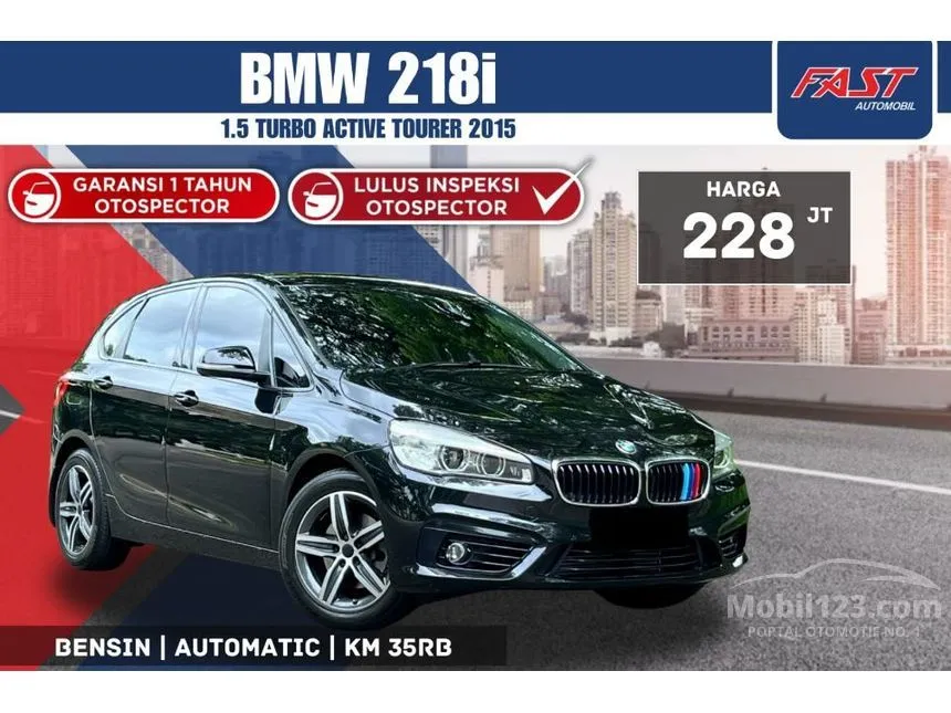 Jual Mobil BMW 218i 2015 Active Tourer Sport 1.5 di DKI Jakarta Automatic Hatchback Hitam Rp 228.000.000