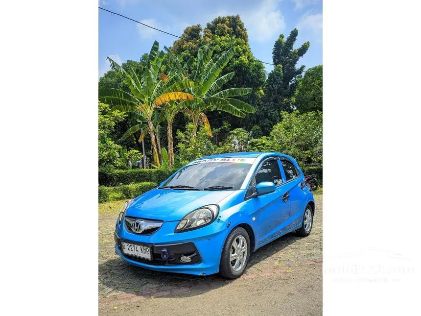 Jual Mobil Honda Brio 2013 E 1.3 di DKI Jakarta Automatic Hatchback Biru Rp 100.000.000
