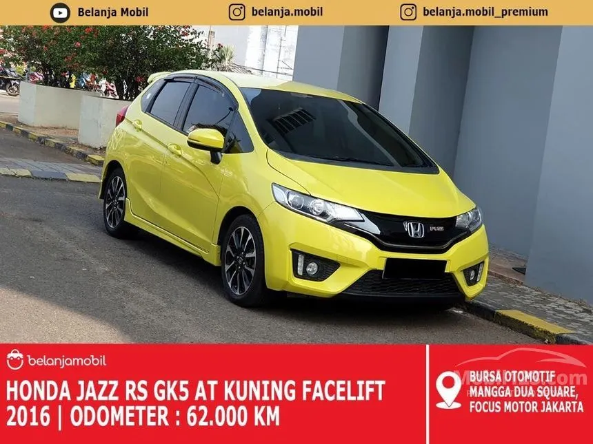 Jual Mobil Honda Jazz 2016 RS 1.5 di DKI Jakarta Automatic Hatchback Kuning Rp 179.000.000