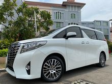 2017 Toyota Alphard 2.5 G Van Wagon Nik2017 White On Beige Mewah Pilot Seat Km30rb Record TDP.175JT