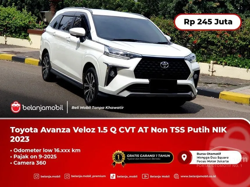 Jual Mobil Toyota Veloz 2023 Q (Non Premium Color) 1.5 di DKI Jakarta Automatic MPV Putih Rp 245.000.000