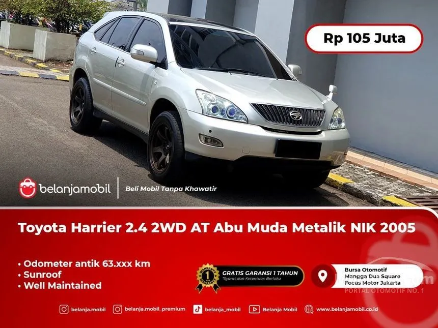 Jual Mobil Toyota Harrier 2005 240G 2.4 di DKI Jakarta Automatic SUV Abu