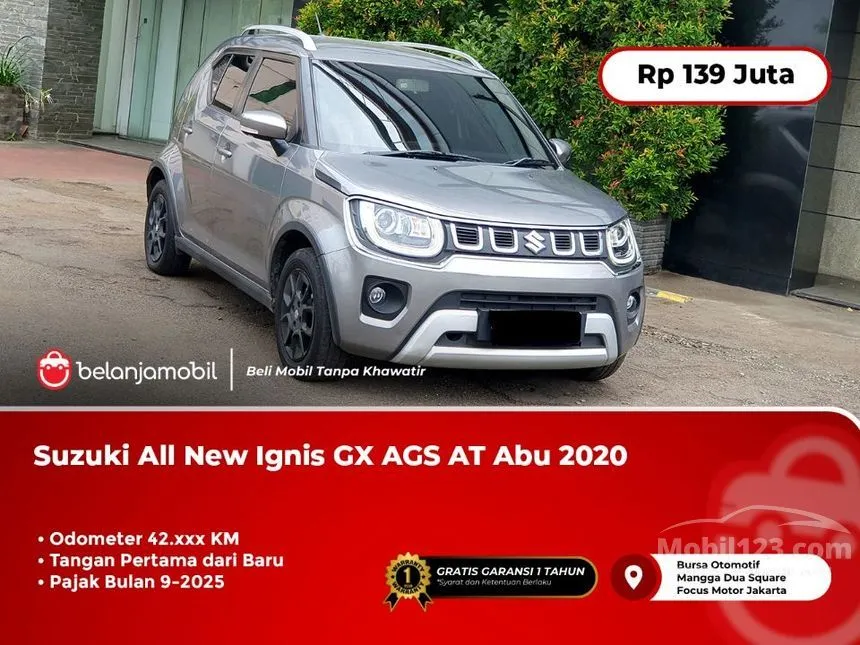 Jual Mobil Suzuki Ignis 2020 GX 1.2 di DKI Jakarta Automatic SUV Abu