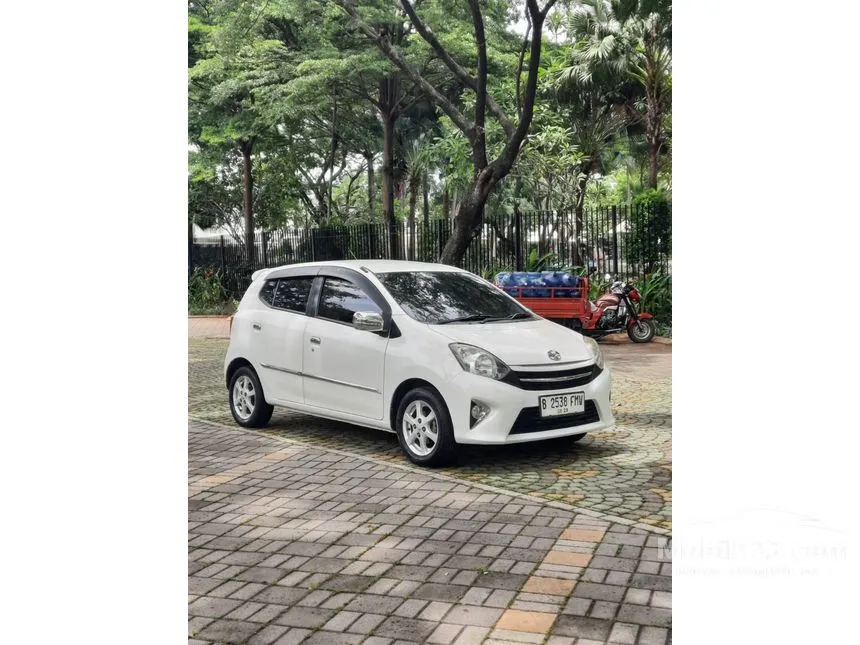 Jual Mobil Toyota Agya 2015 G 1.0 di Banten Automatic Hatchback Putih Rp 90.000.000